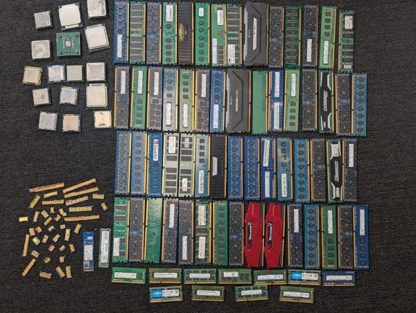 CPU Scrap Intel 486 & 386 CPU / Computer Ram Scrap / CPU Ceramic Processor Scrap With Gold Pins - Image 3