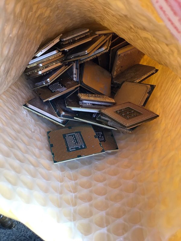 CPU Scrap Intel 486 & 386 CPU / Computer Ram Scrap / CPU Ceramic Processor Scrap With Gold Pins - Image 5