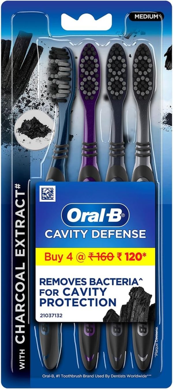 Oral-B Cavity Defense 123 Black (Soft) Toothbrush - Image 4