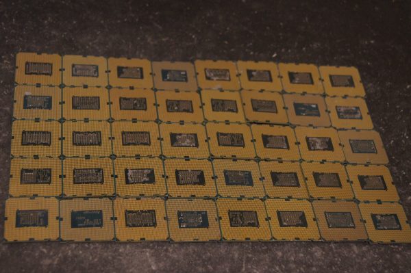 CPU Scrap Intel 486 & 386 CPU / Computer Ram Scrap / CPU Ceramic Processor Scrap With Gold Pins - Image 10